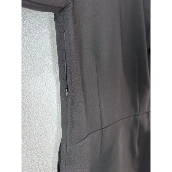 THE KOOPLES Short Black Crossover Long Sleeve Dress S Preppy Cocktail Career - Picture 9 of 10